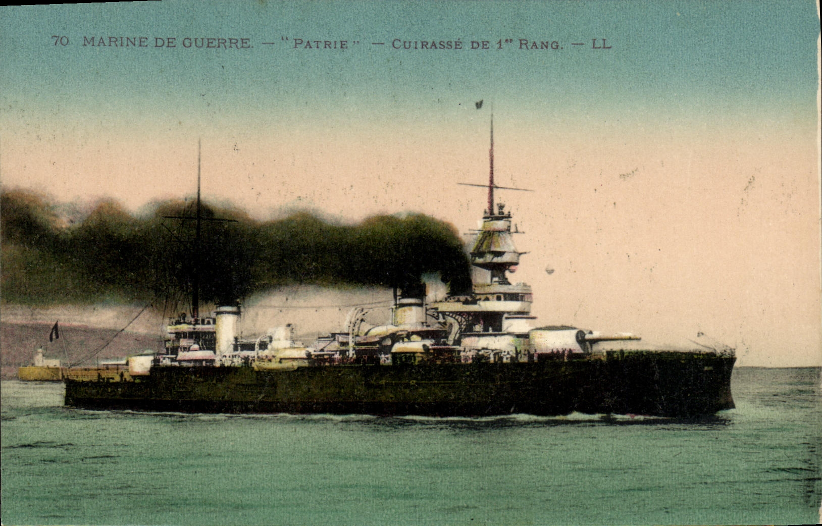 Bateau de guerre — 'Patrie' — Cuirasse de 1er rang — LL — n°70
