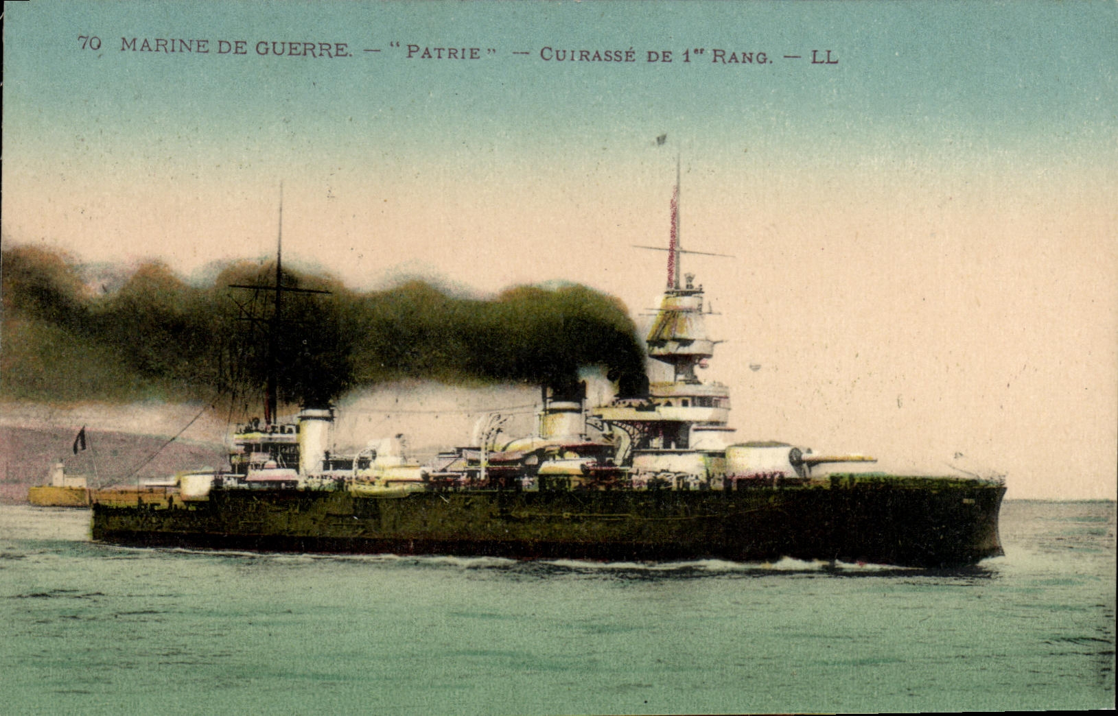 CPA Bateau Guerre Paris Cuirasse de 1er rang