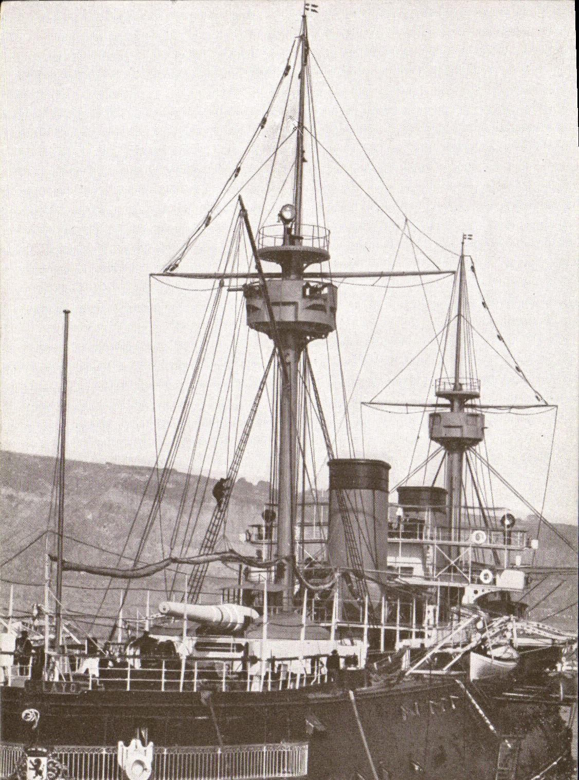 CPA Bateau Guerre Acorazado Pelayo