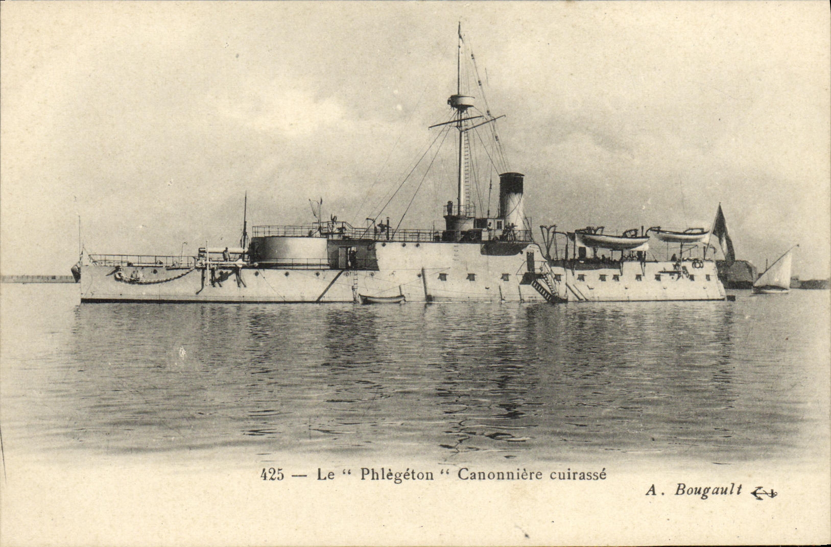 Le "Phlégéton" Canonnière cuirassé — A. Bougault, n° 425