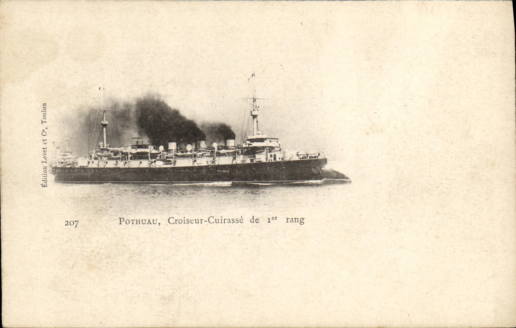 CPA Bateau Guerre Le Pothuau Croiseur de 1er rang