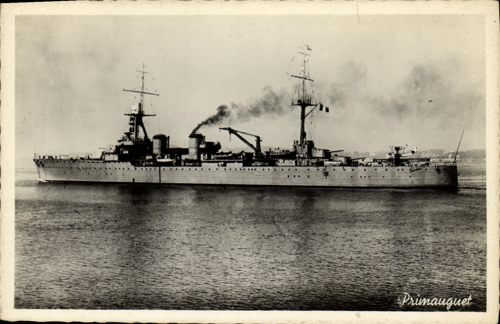 CPA Bateau Guerre Croiseur Primauguet