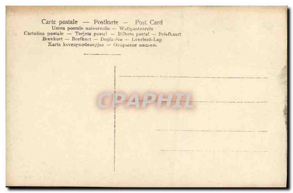 CPA Bateau Guerre SMS Prinz Adalbert — Verso