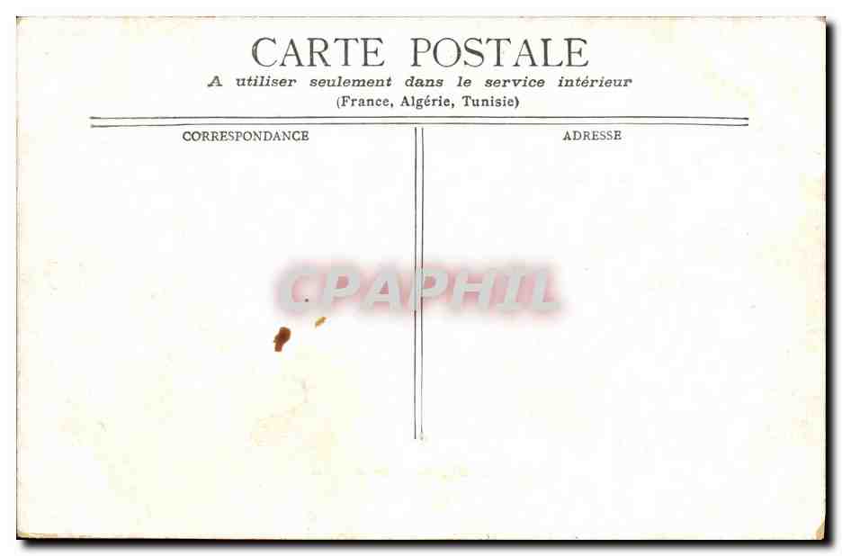 CPA Bateau Guerre Cherbourg Le Protet — Verso