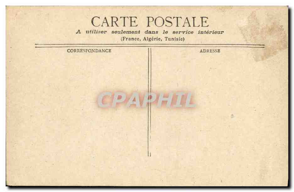 CPA Bateau Guerre Cherbourg Le Protet — Verso