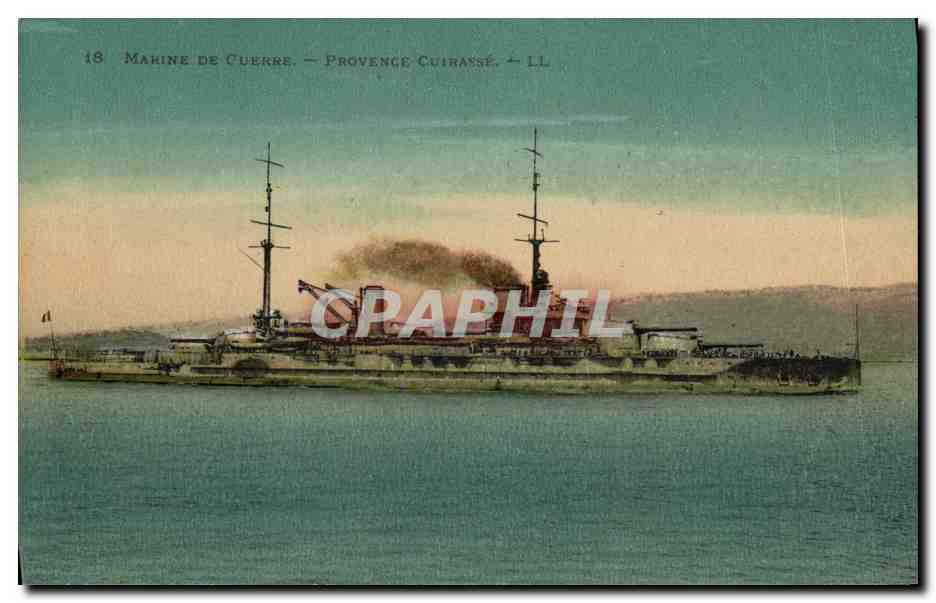 CPA Bateau Guerre Marine de guerre Provence Cuirasse