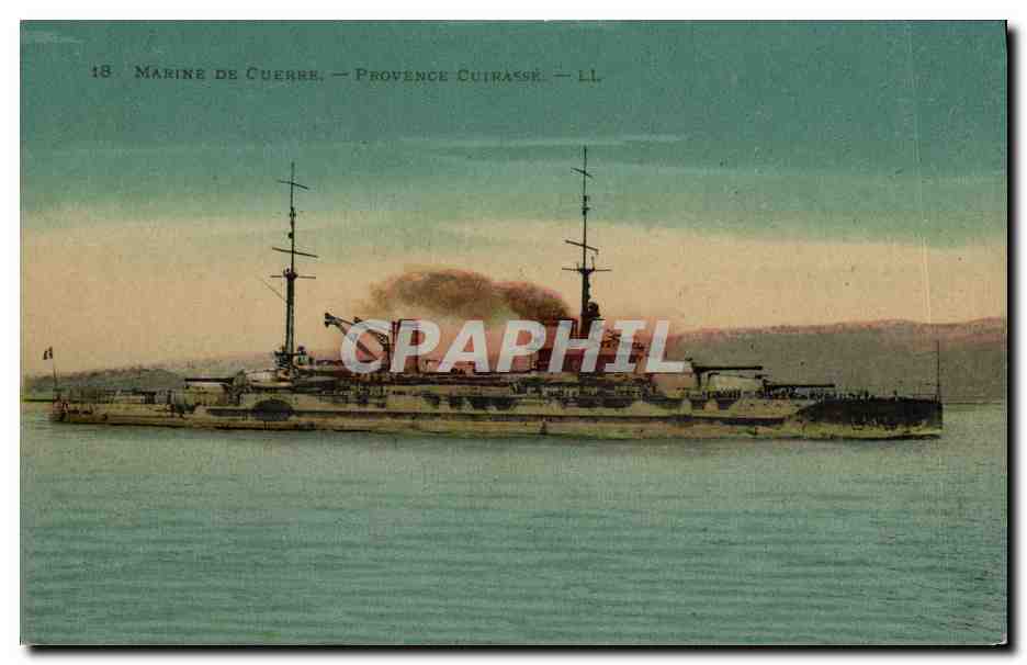 CPA Bateau Guerre Provence Cuirasse