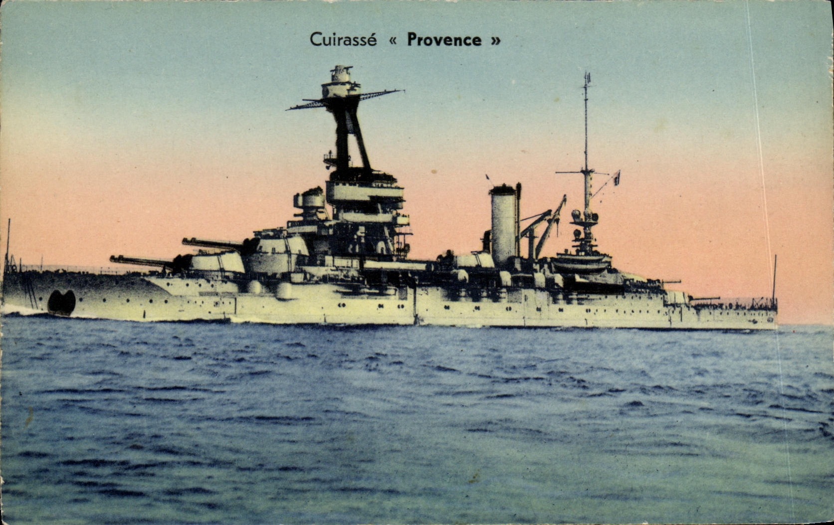 CPA Bateau Guerre Cuirasse Provence
