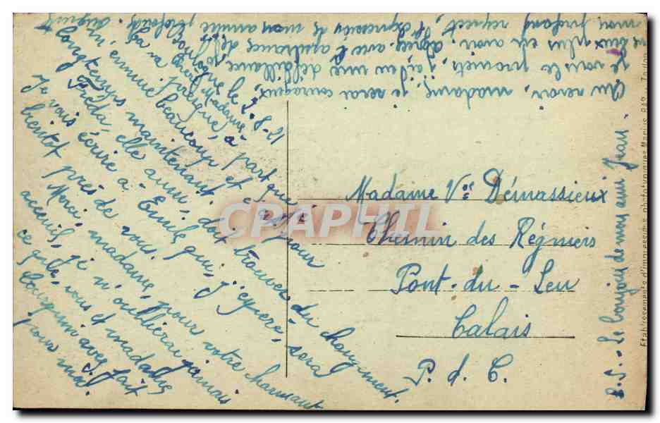CPA Bateau Guerre Cuirasse Provence — Verso