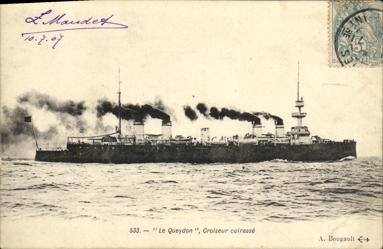Le Queydon — Geschutsschiff — A. Bougault, n° 533