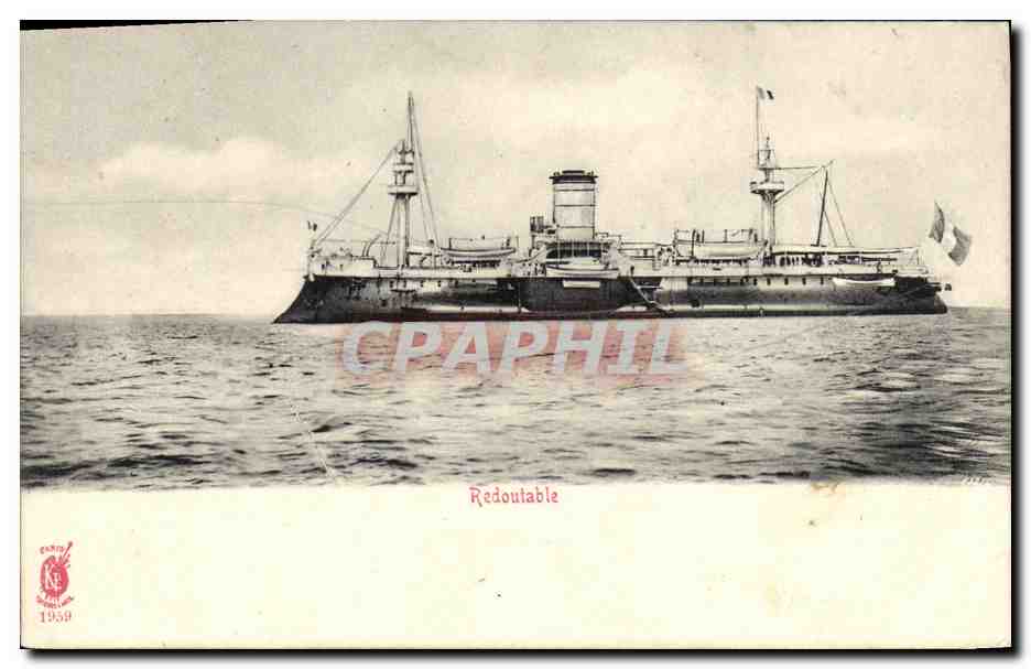Le croiseur Redoutable — France — Éditeur Paris 1909