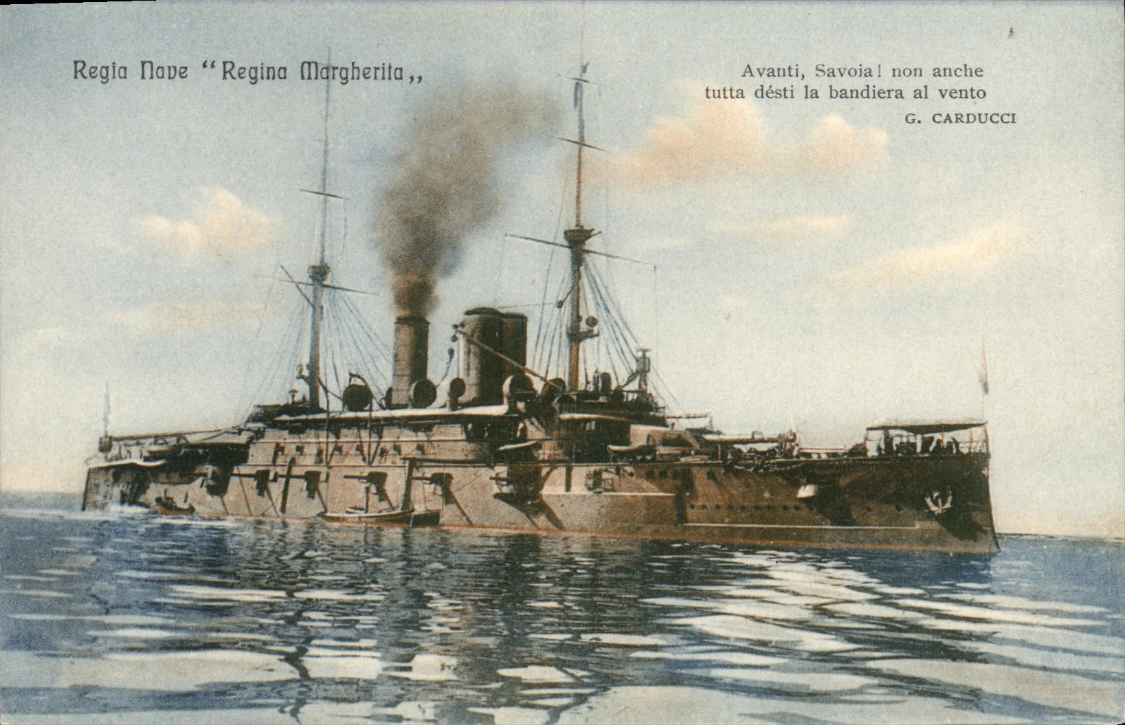 Regia Nave "Regina Margherita" — bateau de guerre italien — éditeur STA, n° 5285