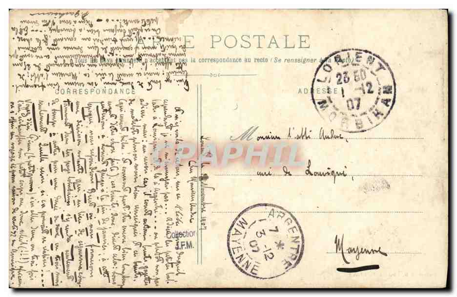Le Cuirassé d'Escadre « République » — Collection H. Laurent, Port-Louis — n° 2557 — Verso