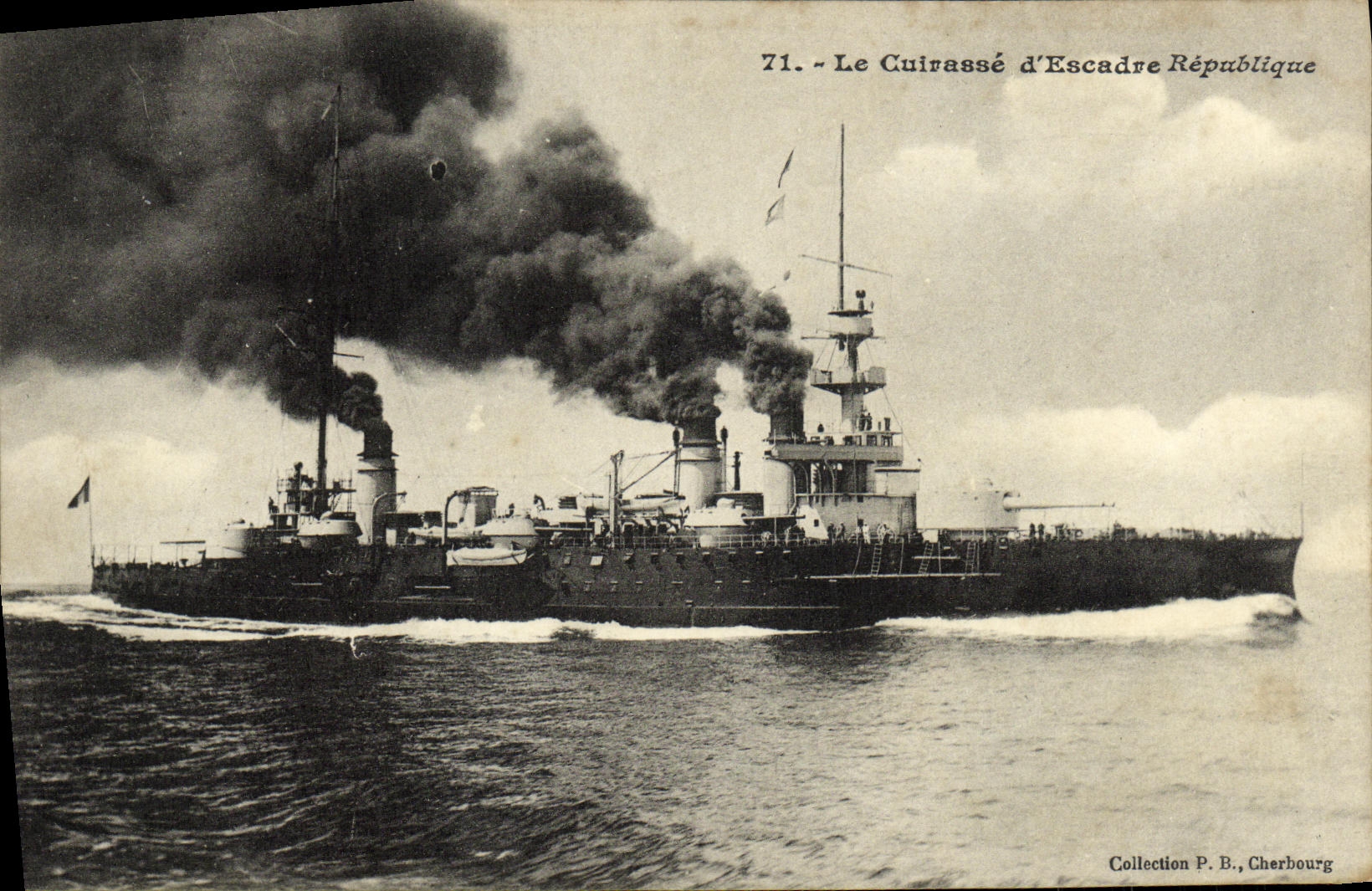 Le Cuirassé d'Escadre République — Collection P. B., Cherbourg