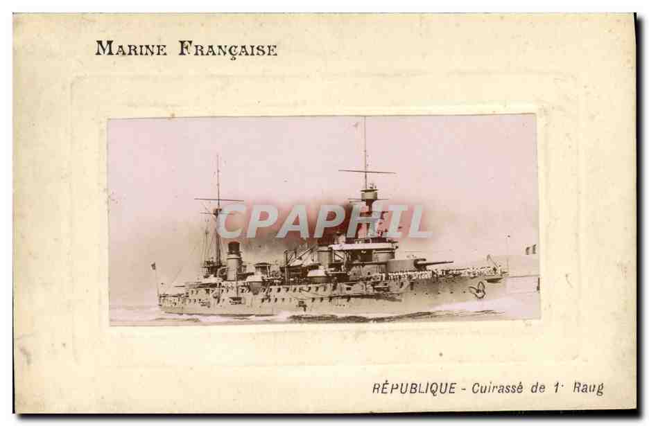 Cuirassé de 1er Raug — Marine Française — République