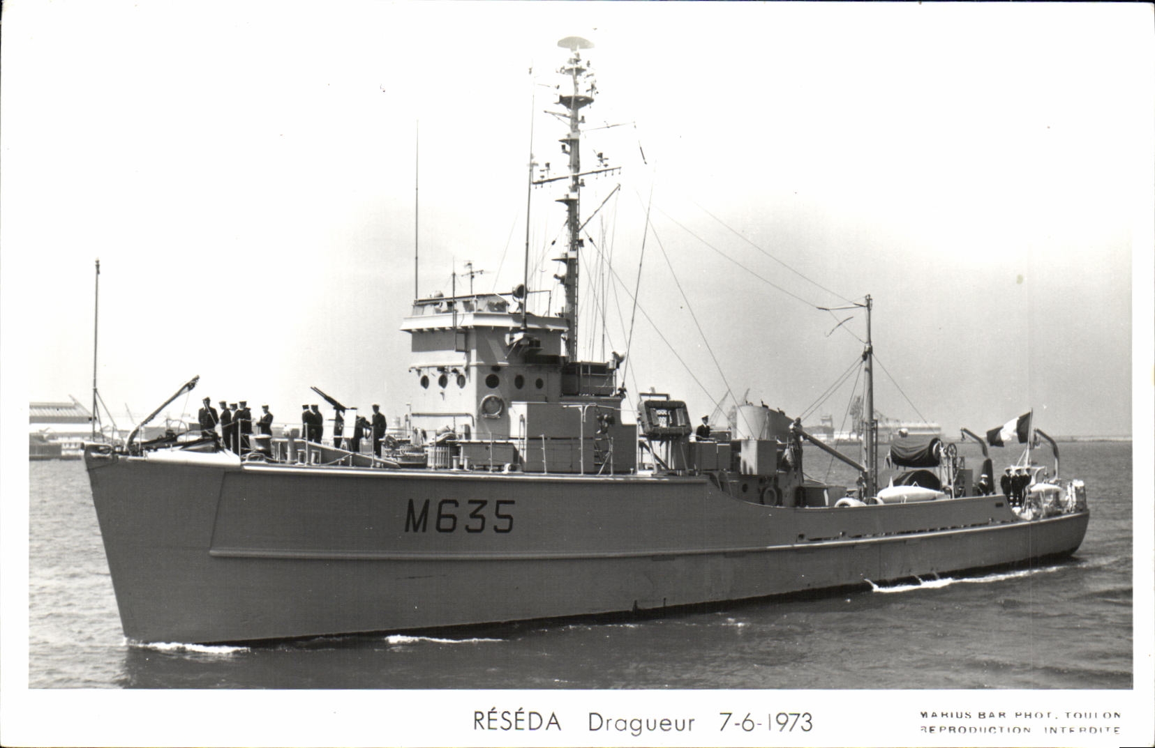 RÉSÉDA Dragueur — M635 — Marius Bar, Toulon