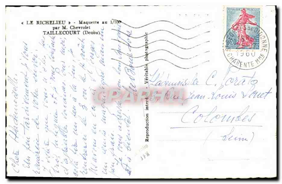 Le Richelieu — Maquette au 1/100 par M. Chevrolet (Taillecourt, Doubs) — Reverso