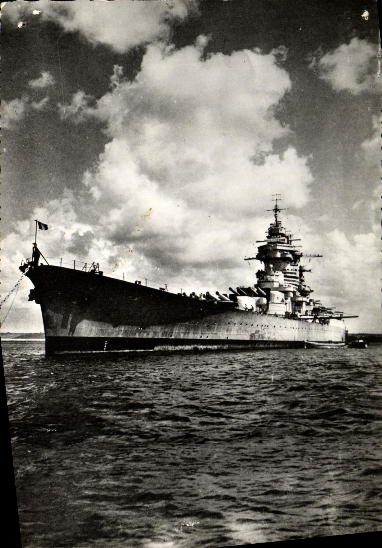 CPM Bateau Guerre Brest le batiment de ligne Richelieu Cuirasse