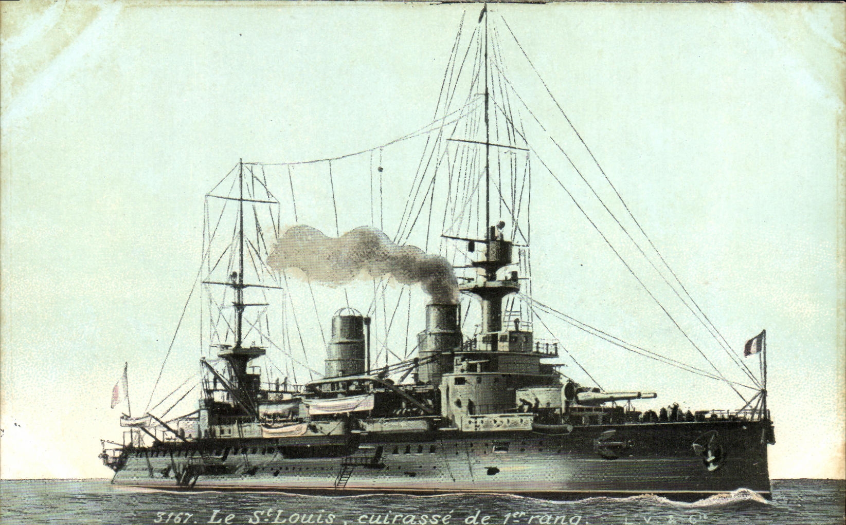 CPA Bateau Guerre Saint Louis Cuirasse de 1er rang