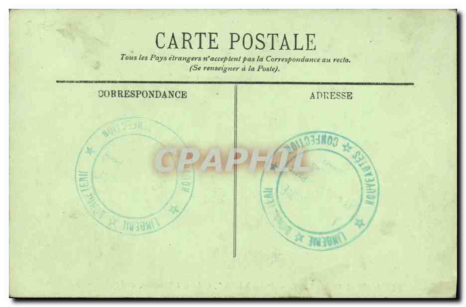 CPA Bateau Guerre Saint Louis Cuirasse a tourelles — Verso