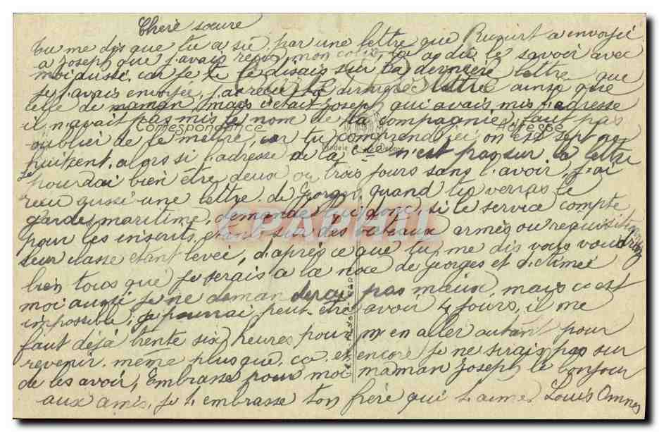 CPA Bateau Guerre Saint Louis Cuirasse a tourelles — Verso