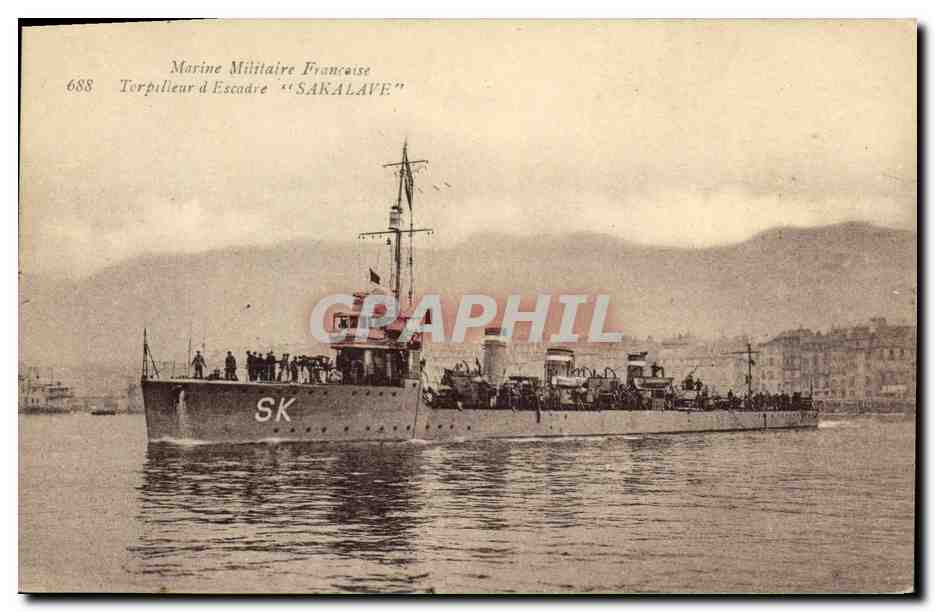 Torpilleur d'Escadre "SAKALAVE" — Marine Militaire Française — n°688