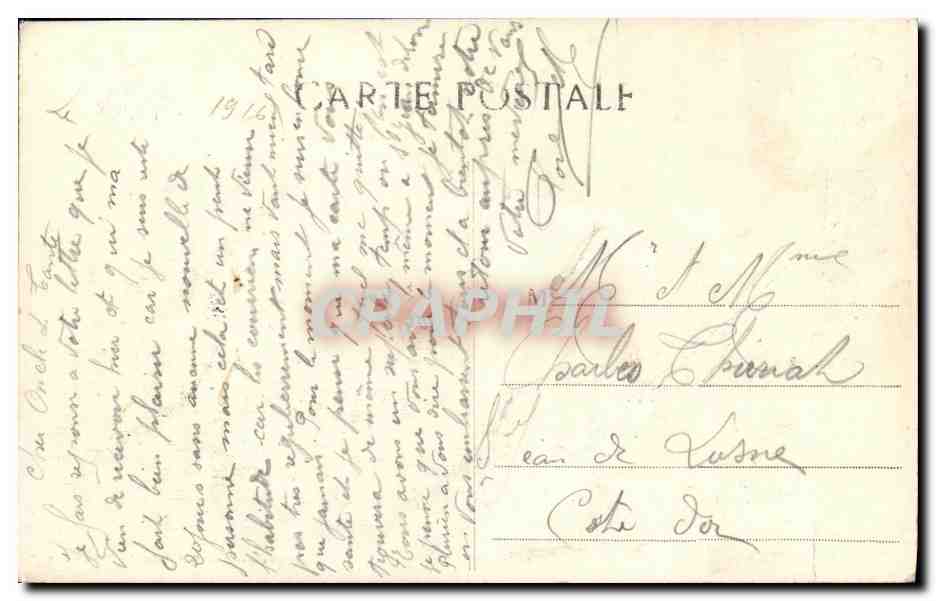Croiseur Auxiliaire Sant'Anna — Guerre Navale 1914-1916 — Transport des troupes en Orient — Verso