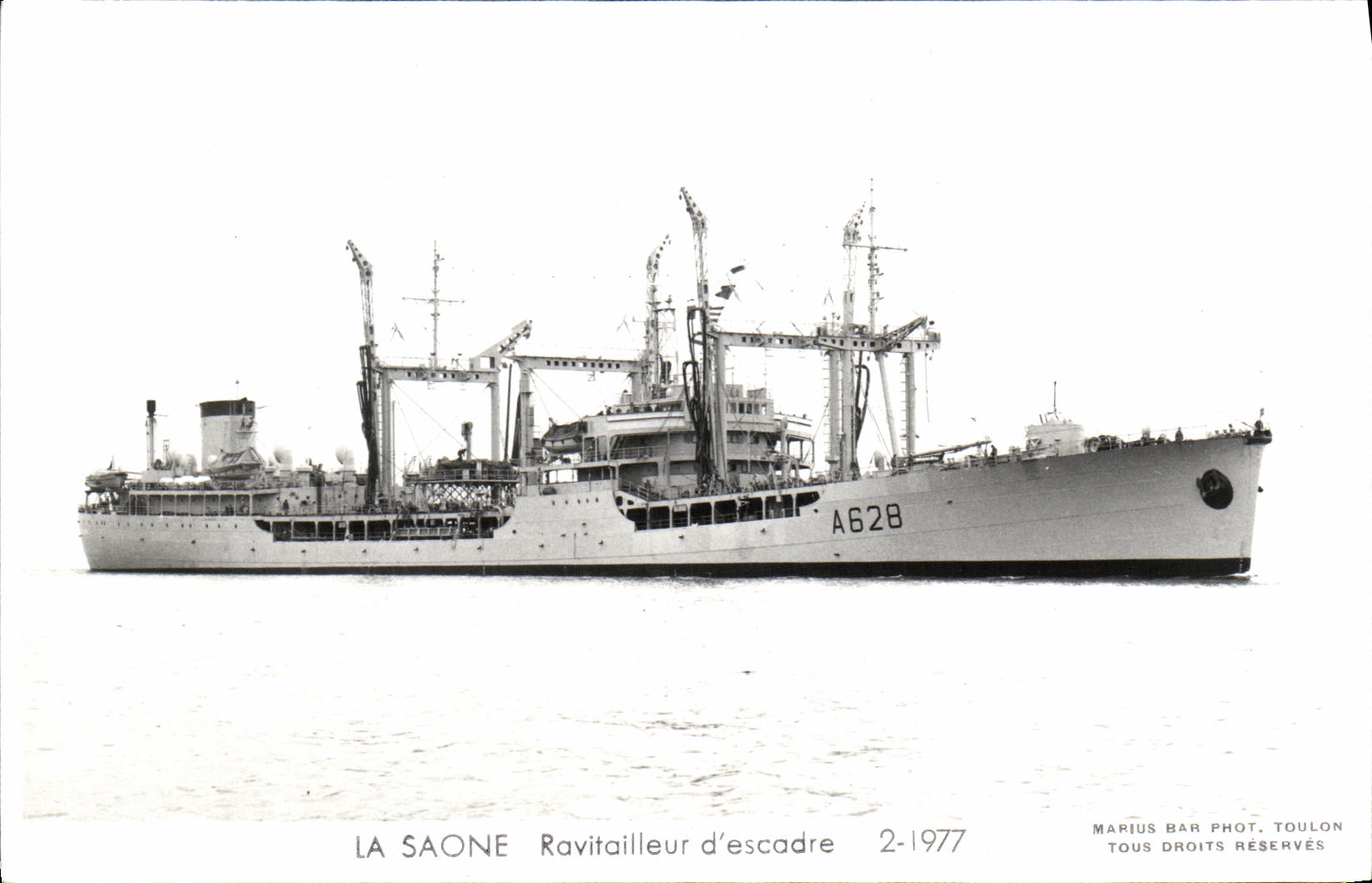La Saône — Ravitailleur d'escadre — Marius Bar, Toulon