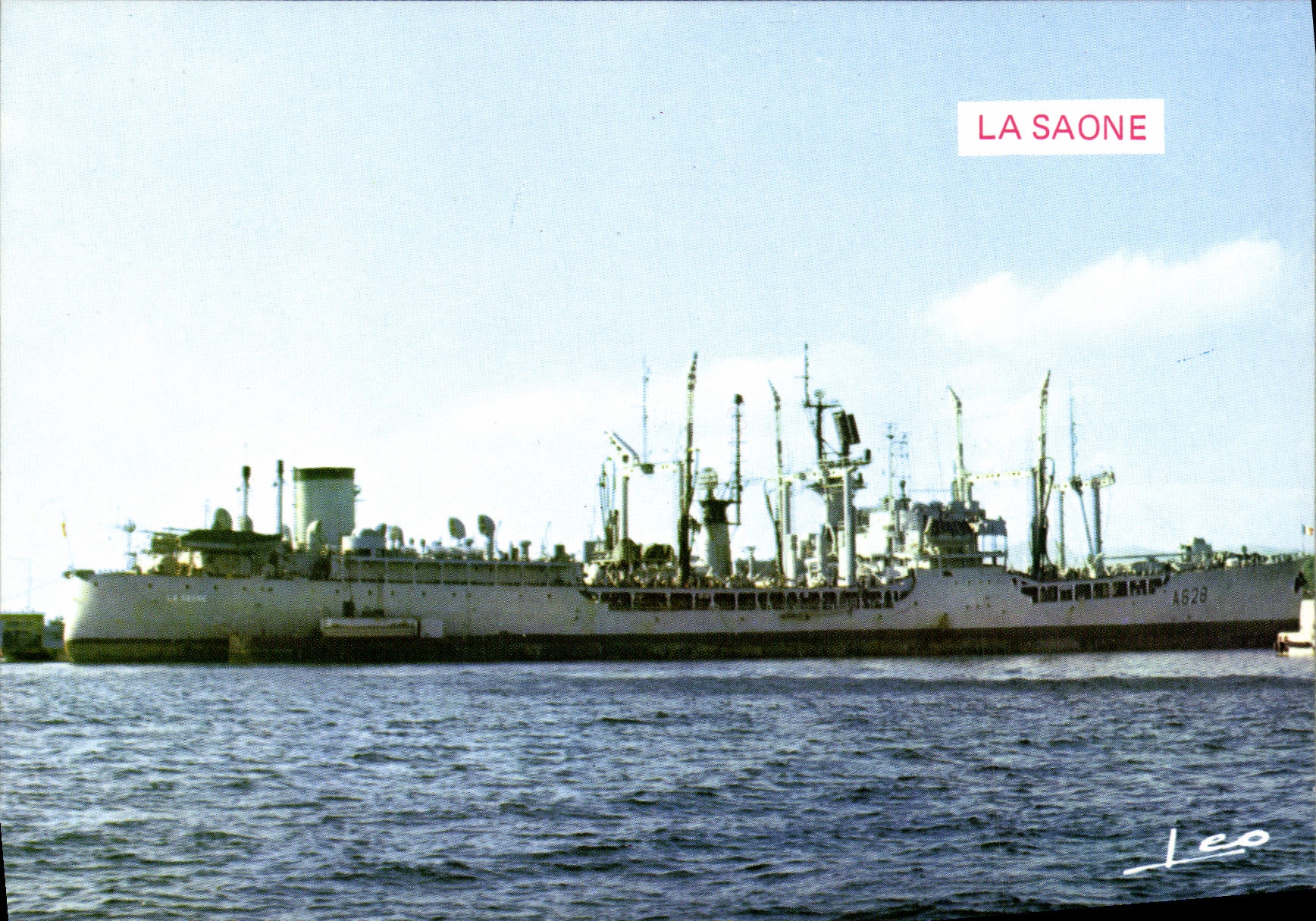 CPM Bateau Guerre La Saone 