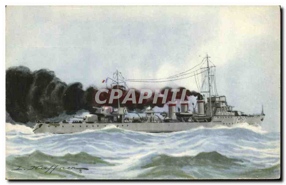 CPA Bateau Guerre Torpilleur Siroco Haffner