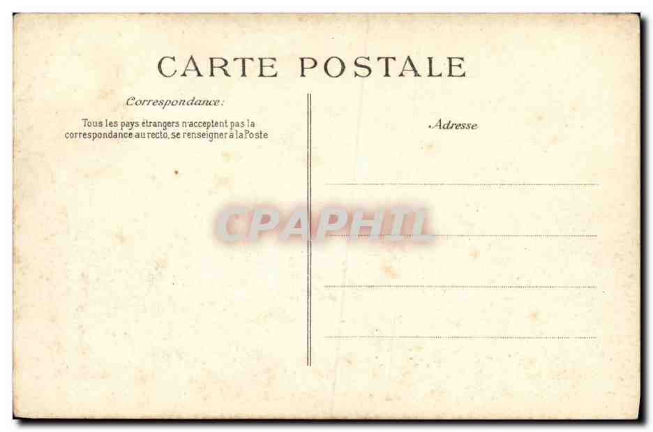 CPA Bateau Guerre Spahi Contre torpilleur  — Verso