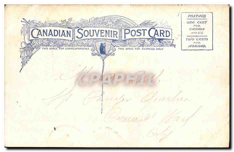 S.S. "Stanley" Ice Bound — Near Georgetown, P.E.I. — Warwick Bar's & Rotter, Ltd., Publishers, Toronto 1694 — Verso