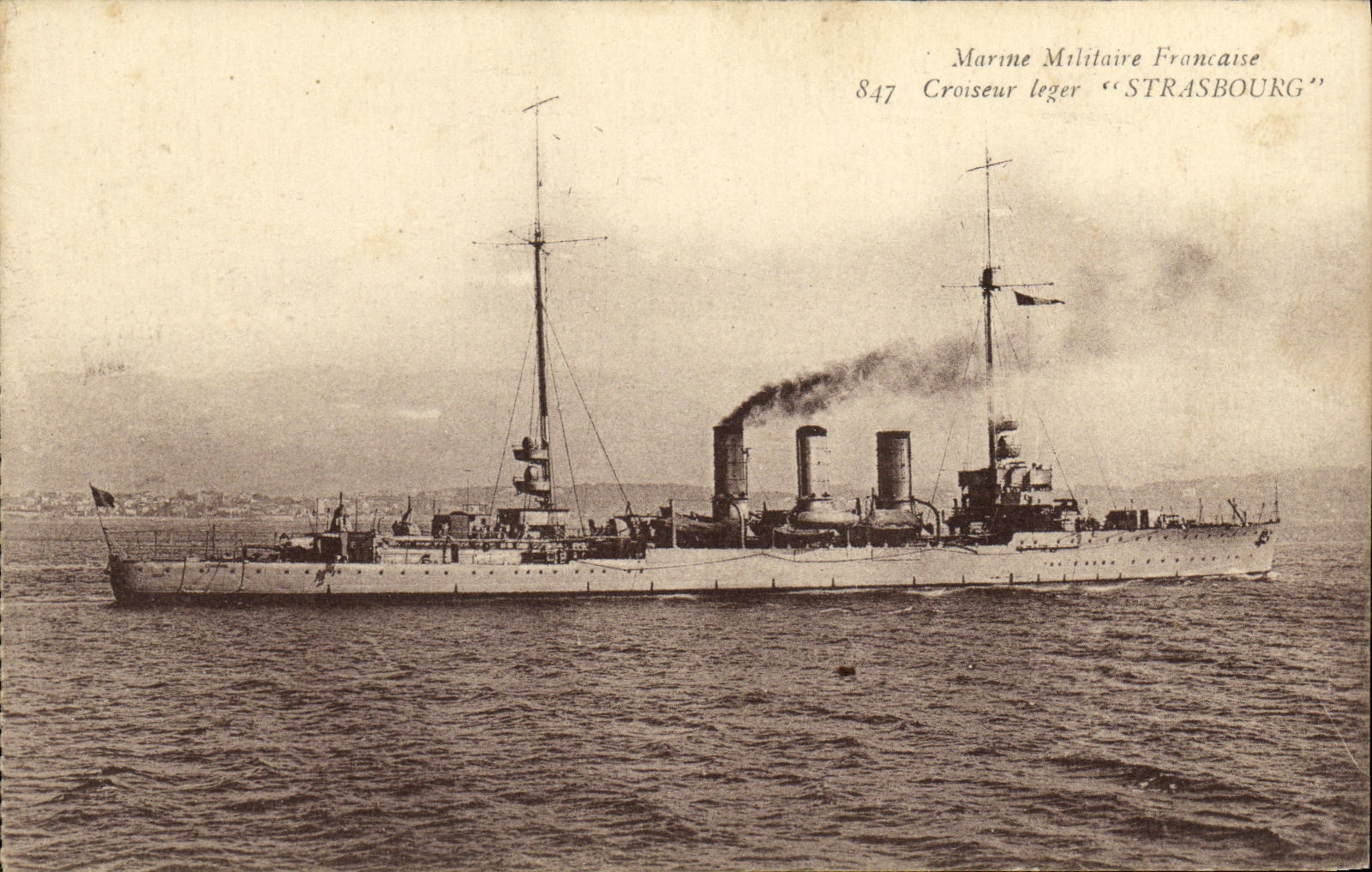 Croiseur léger "Strasbourg" — Marine Militaire Française — n° 847
