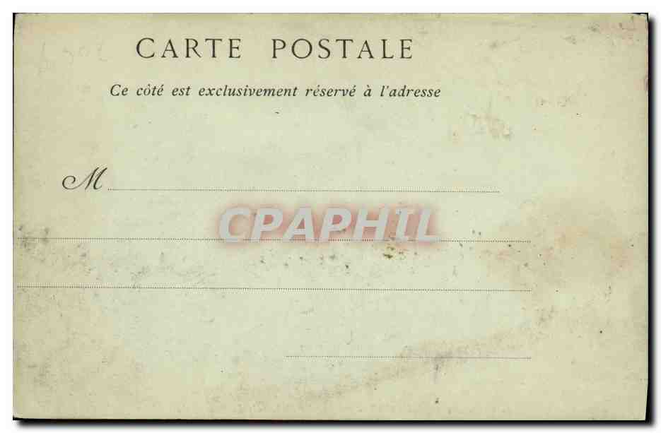 CPA Bateau Guerre Le croiseur Le Suchet sauvant les habitants du village du pecheur  — Verso