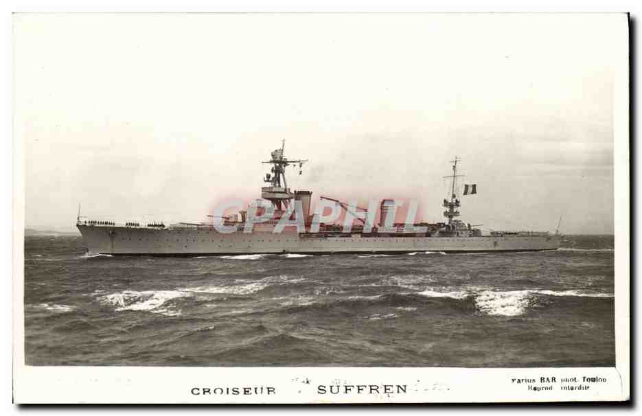 CPA Bateau Guerre croiseur Suffren 