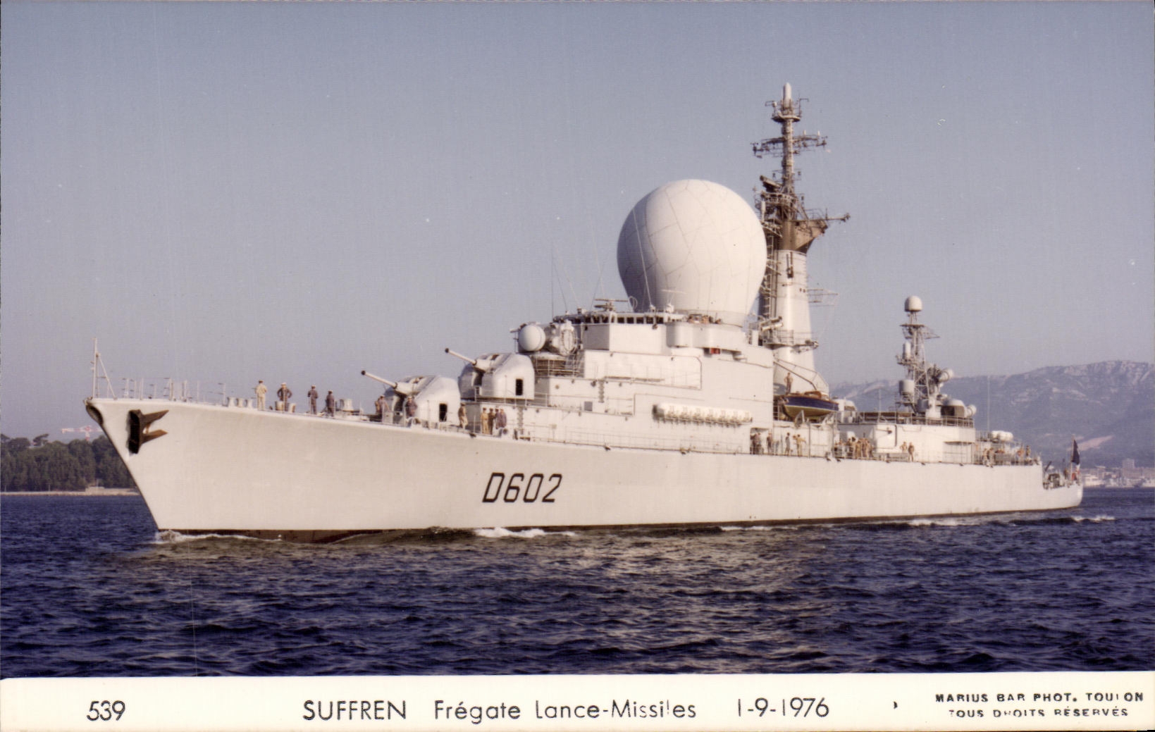 CPM Bateau Guerre Suffren Fregate lance missiles 1976