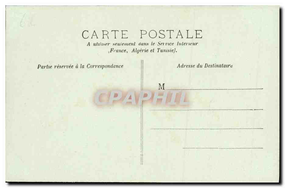 Le "Suffren", cuirassé d'escadre à tourelles portant le pavillon du vice-amiral Gourdon — A. Bougault, n° 427 — Achterkant