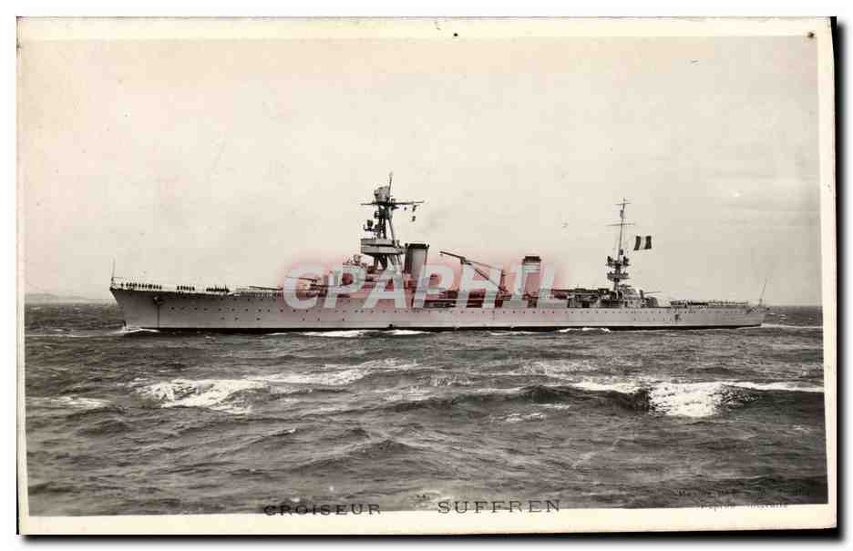 CPA Bateau Guerre Croiseur Suffren 