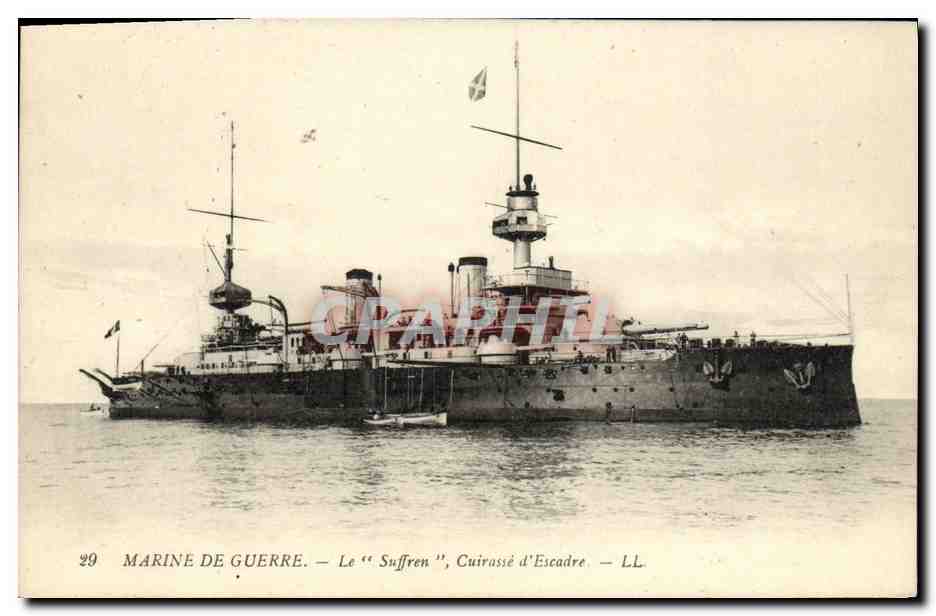 Marine de guerre — Le "Suffren", cuirassé d'escadre — LL