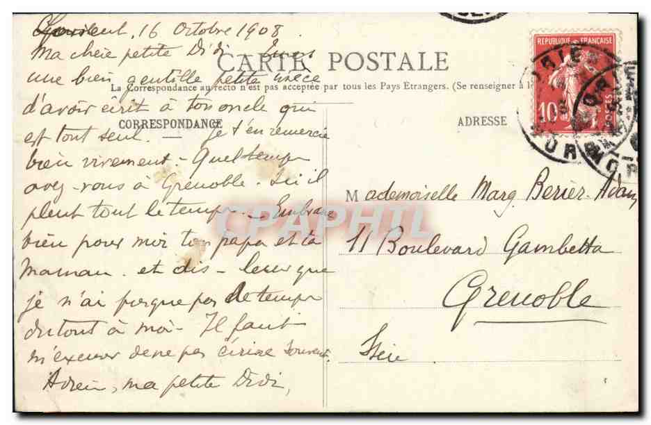 CPA Bateau Guerre Cuirasse d escadre Suffren — Verso