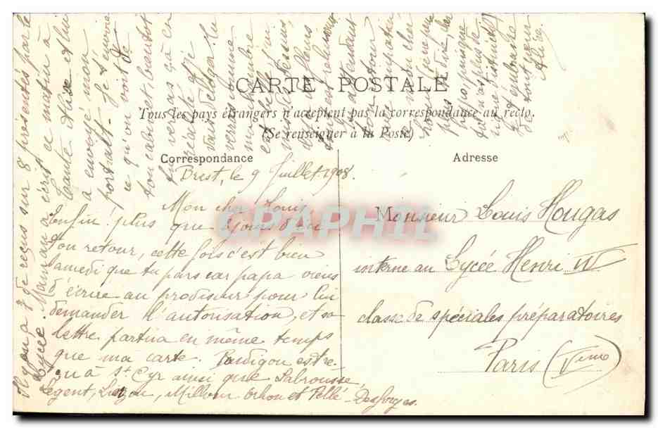 Brest — Caserne du Dépôt — Le Suffren — G. B. — Reverso