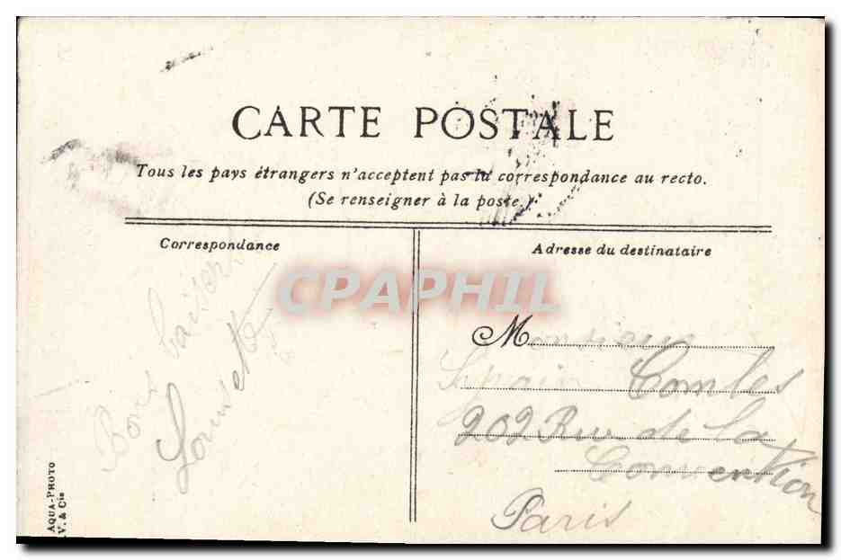 CPA Bateau Guerre Cuirasse de 1ere classe Suffren — Verso