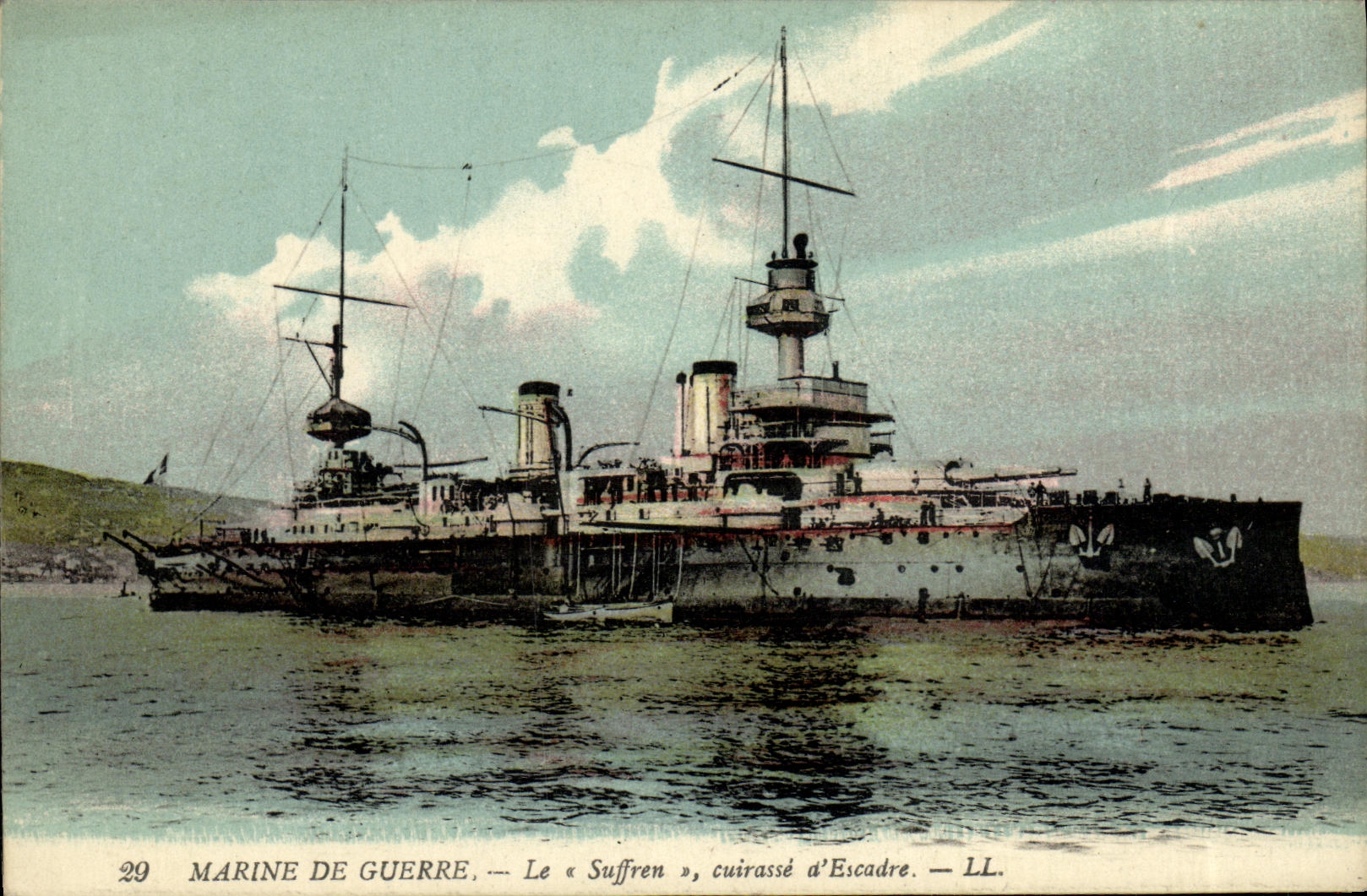 Marine de guerre — Le « Suffren », cuirassé d'Escadre — LL.