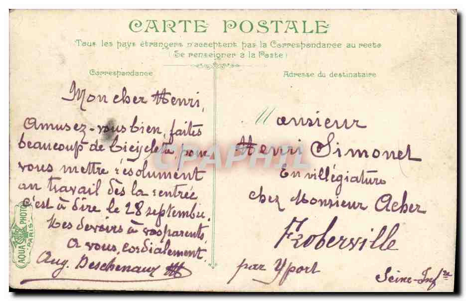 CPA Bateau Guerre Cuirasse de 1ere classeSuffren — Verso