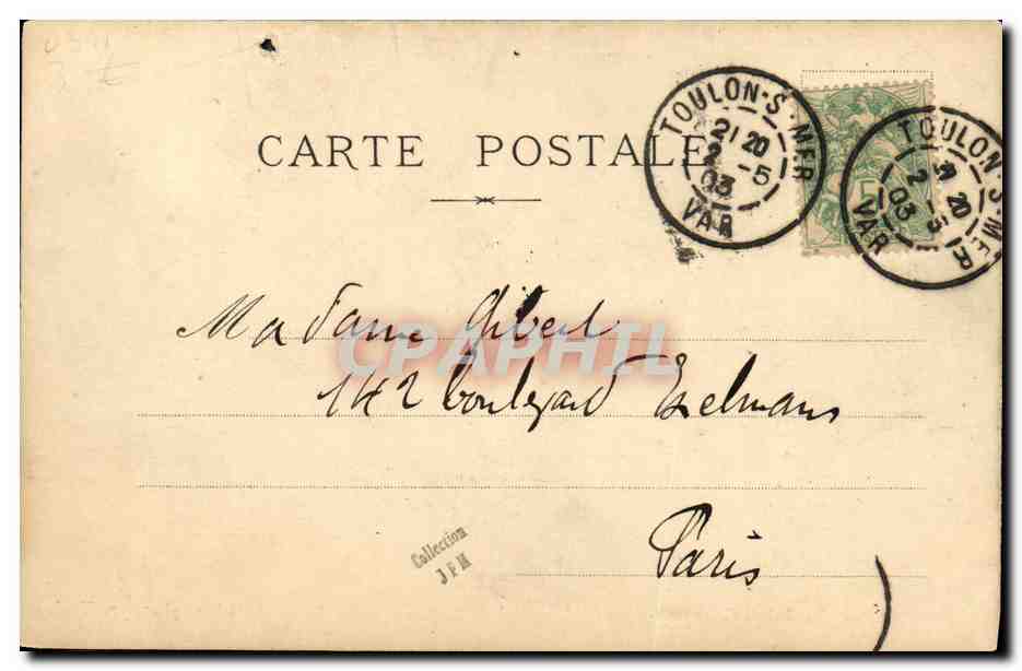 CPA Bateau Guerre Le Sully Croiseur cuirasse  — Verso