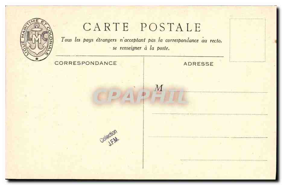 CPA Bateau Guerre nos croiseurs de 10000 tonneaux type Tourville — Verso