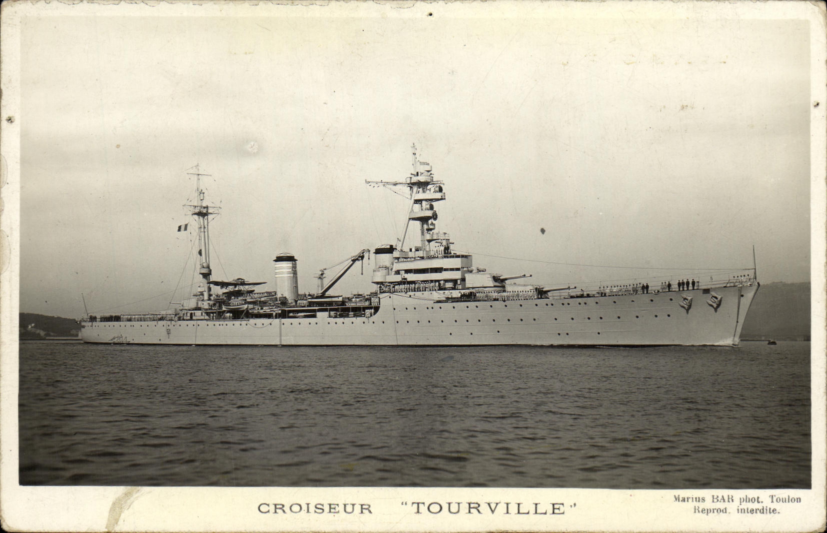 CPA Bateau Guerre Croiseur tourville
