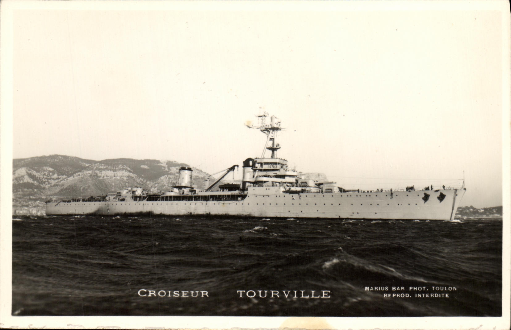 Croiseur Tourville — Toulon — Marius Bar Phot. Toulon