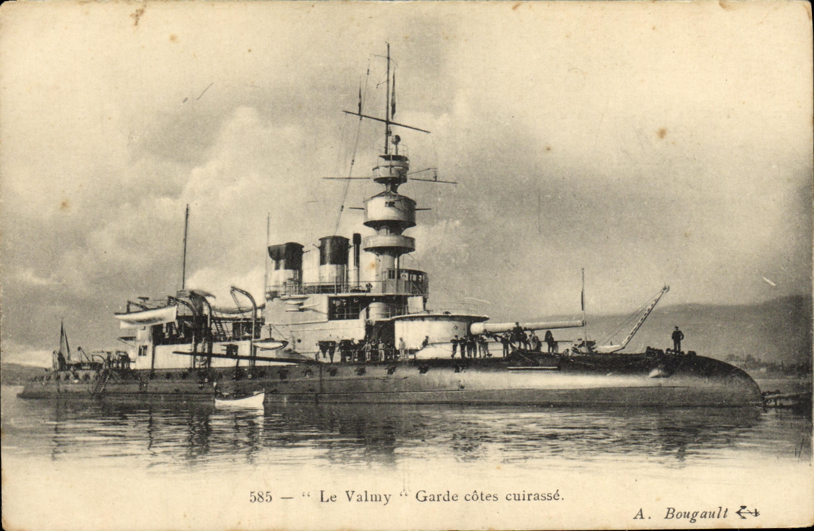 Le Valmy — Garde côtes cuirassé — A. Bougault n°585