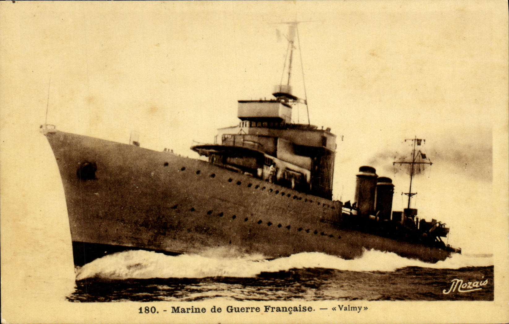 CPA Bateau Guerre Le Valmy cuirasse garde cotes